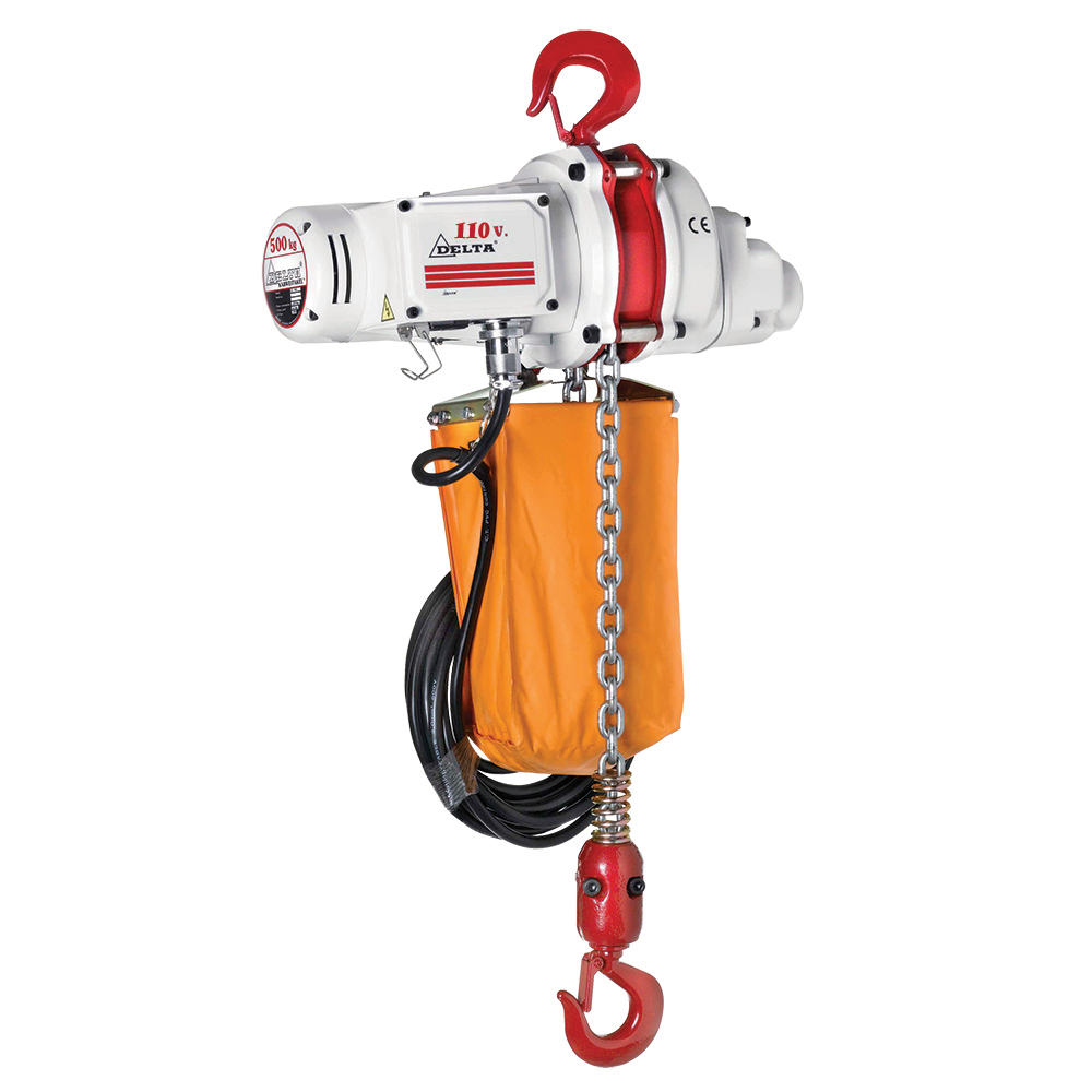 DELTA Electric chain hoist US – 110V – 0,5 ton – with 3 meter hoisting height – single speed – 1 chain fall