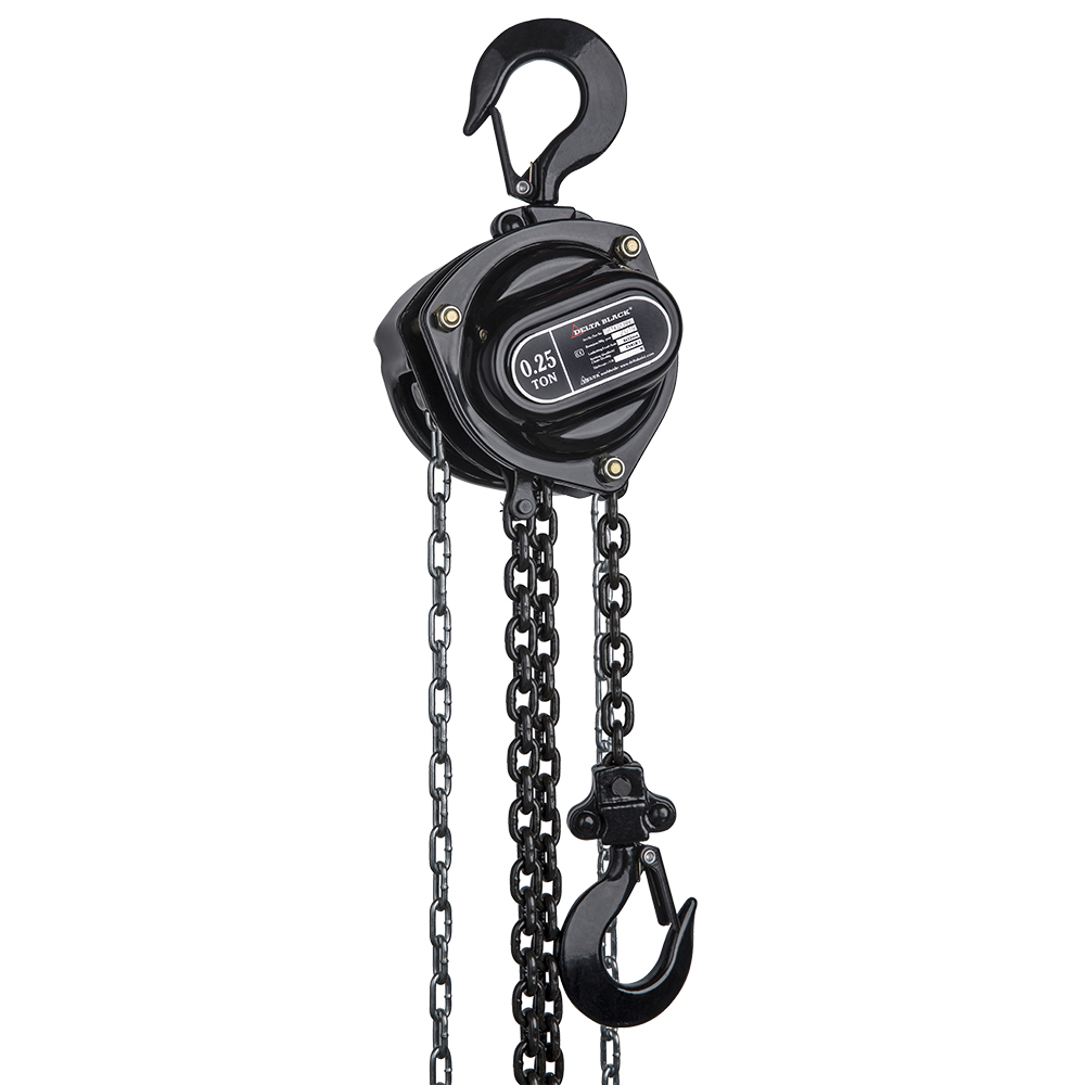 DELTA BLACK – Manual chain hoist – 0,25 ton – with 6 meter hoisting height