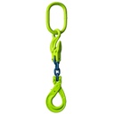 [YE.10.1SVI.08.030] DELTALOCK Grade 100 – 1-leg chain sling 8 mm x 3 meter – With self-locking hook and grab hook 
