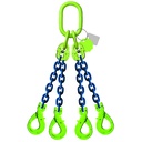 [YE.10.4SV.13.050] DELTALOCK Grade 100 – 4-leg chain sling 13 mm x 5 meter – With self-locking hook - WLL is based on 0 - 45°