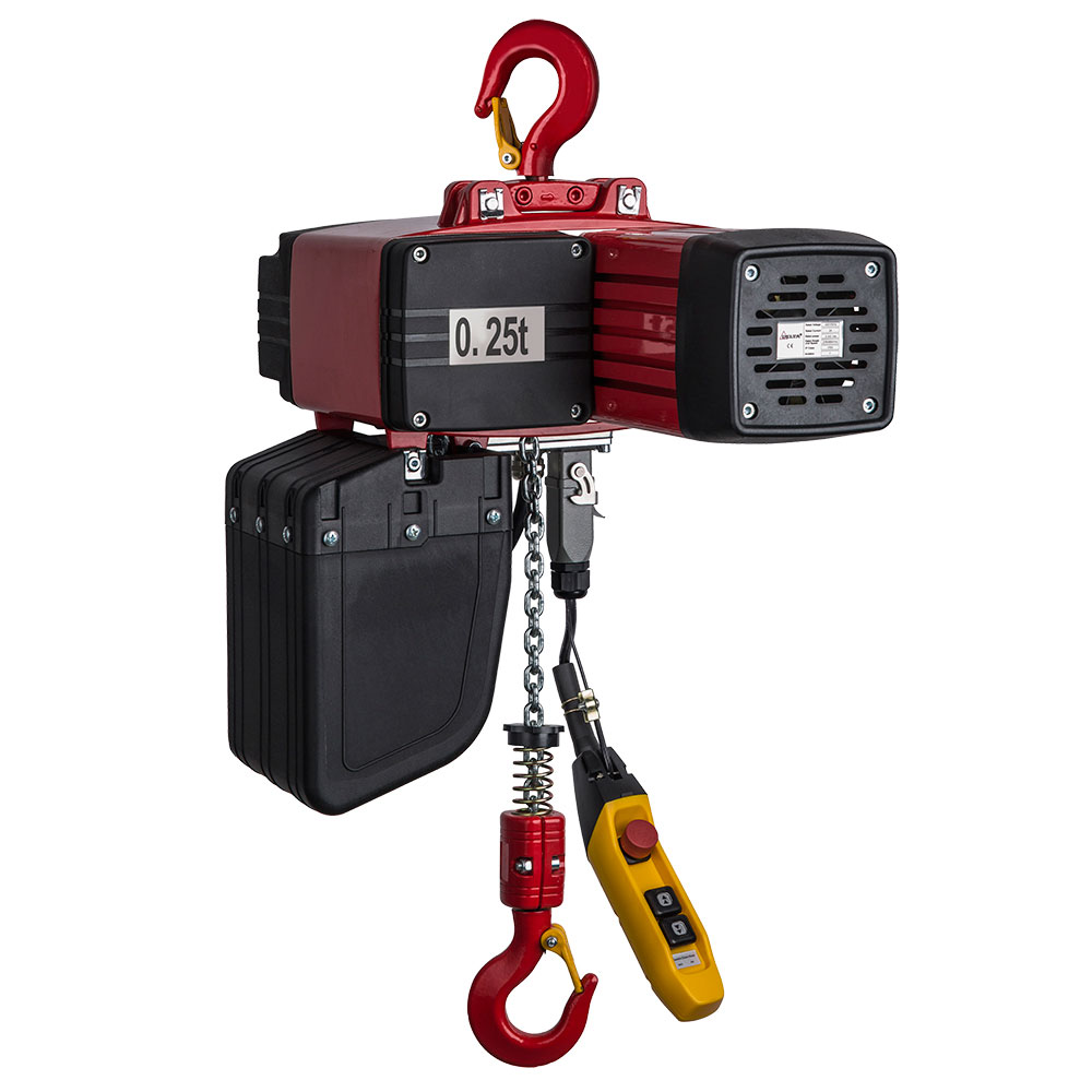 DELTA Electric chain hoist DEH – 400V – 0,25 ton – with 3 meter hoisting height  – double speed – 1 chain fall