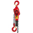 DELTA RED - Premium rateltakel - 0,8 ton - met 1,5 meter hijshoogte