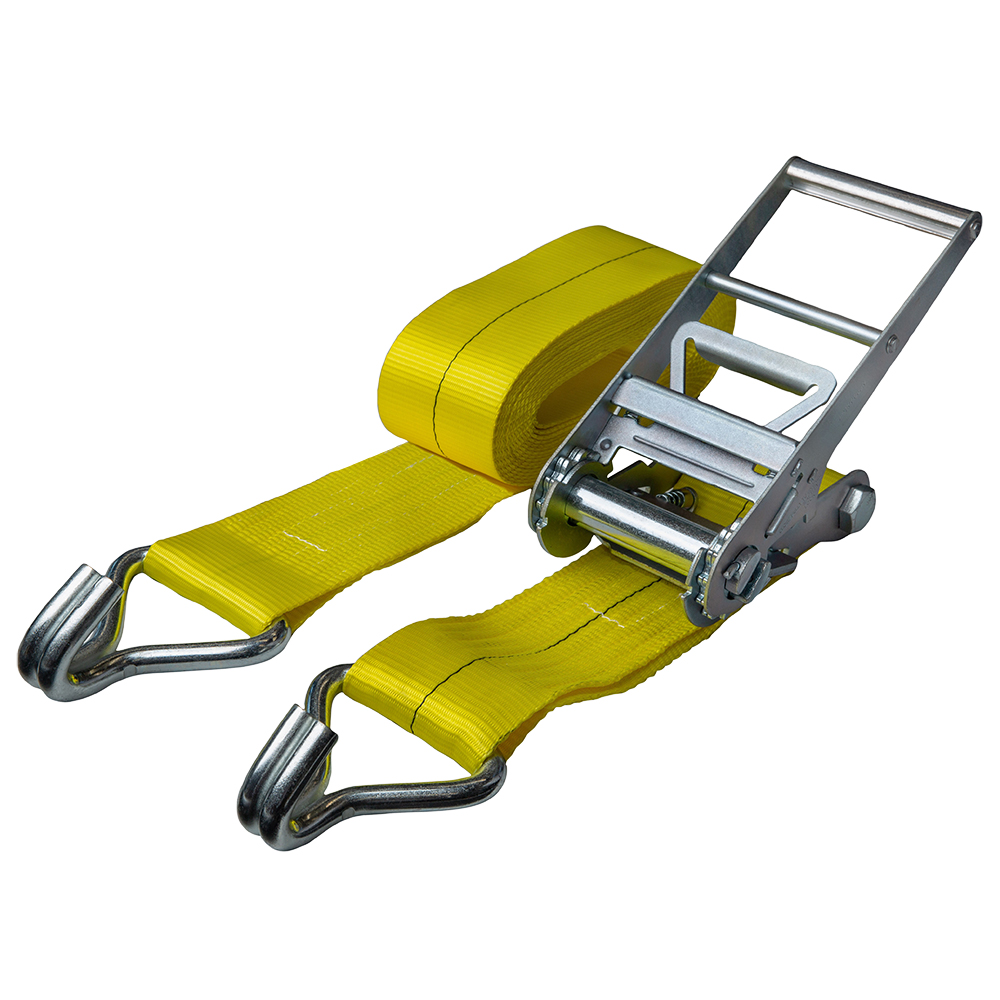 DELTASLING - Sjorband met ratel - 100 mm x 10 meter - 5000 daN - Geel