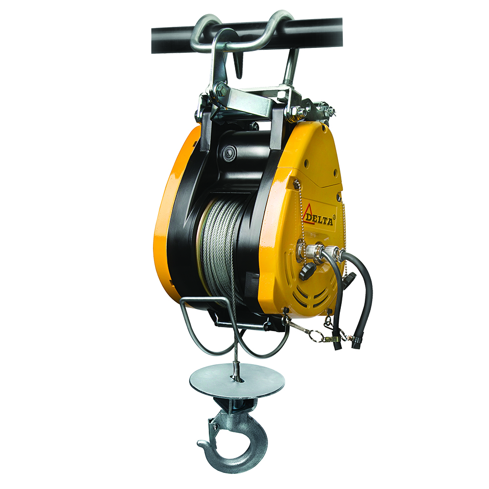 DELTA – Electric winch DKL – 230V – 0,16 ton – With standard 28 meter hoisting height	