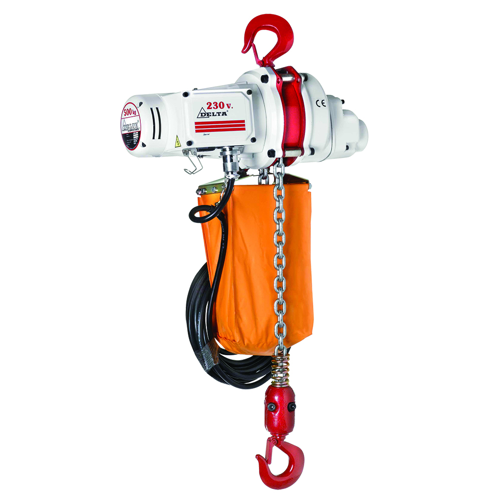 DELTA Electric chain hoist US – 230V – 0,5 ton – with 3 meter hoisting height – single speed – 1 chain fall