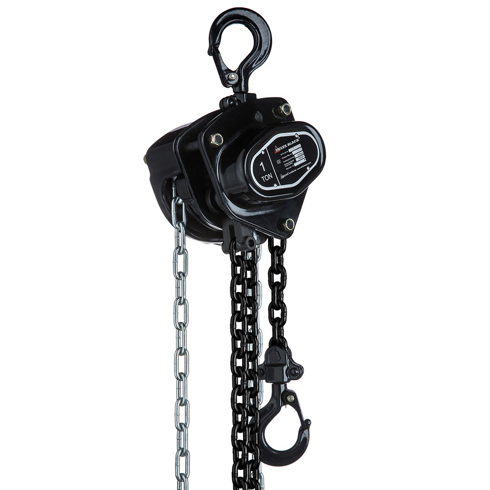 DELTA BLACK – Manual chain hoist – 1 ton – with 3 meter hoisting height