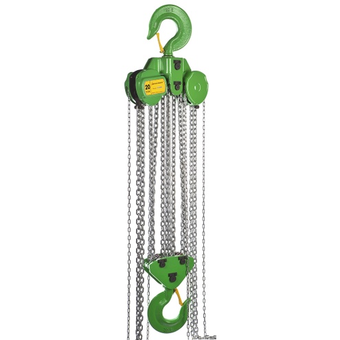 DELTA GREEN – Manual chain hoist – 20 ton – with 10 meter hoisting height