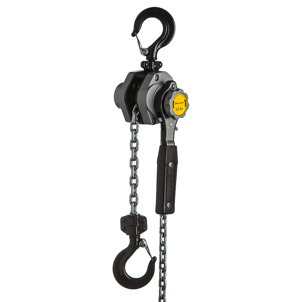 DELTA ALUM – Lever hoist – 1,5 ton – with 1,5 meter hoisting height