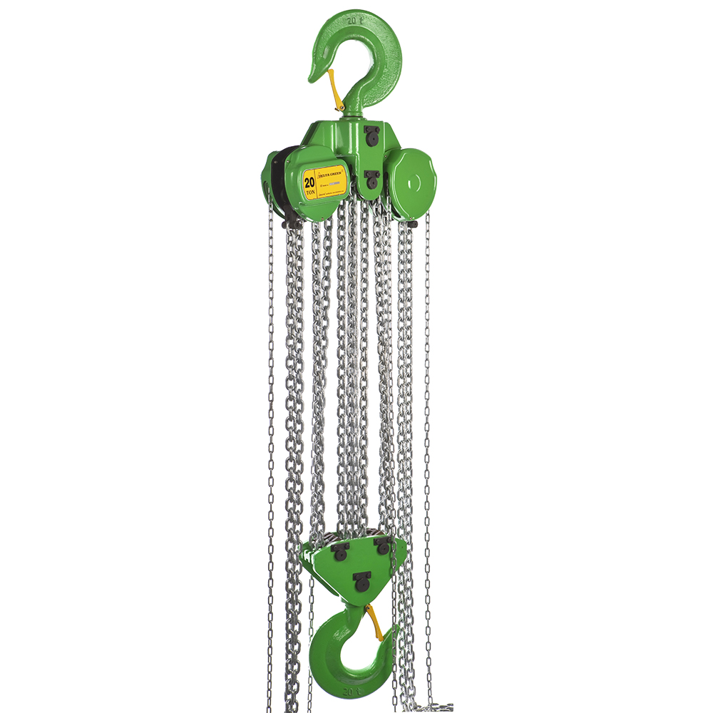 DELTA GREEN – Stirnradkettenzug – 20 ton – mit 6 Meter Hubhöhe