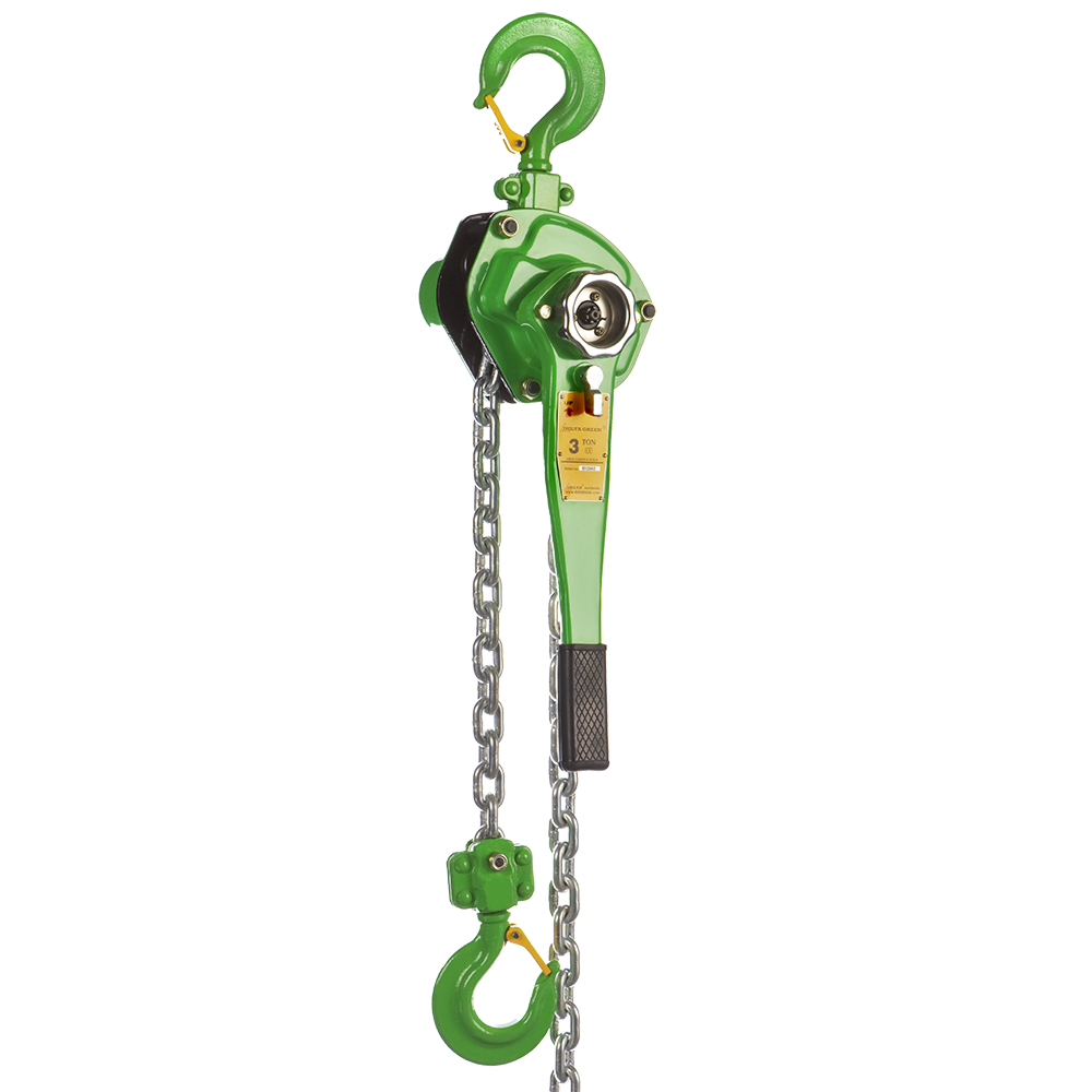 DELTA GREEN – Lever hoist – 3 ton – with 1,5 meter hoisting height