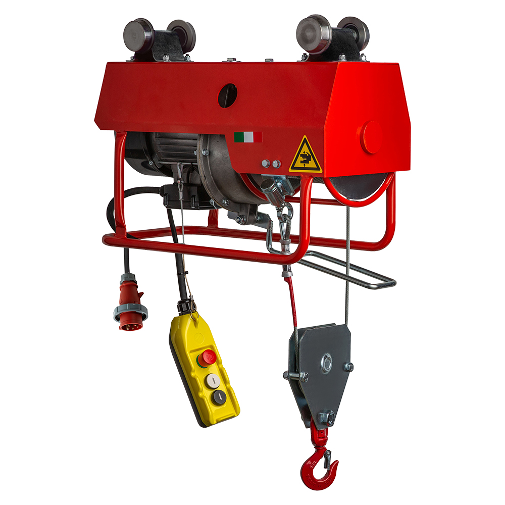 DELTA Electric winch DT – 400V – 0,95 ton – with 23 meter hoisting height – single speed 