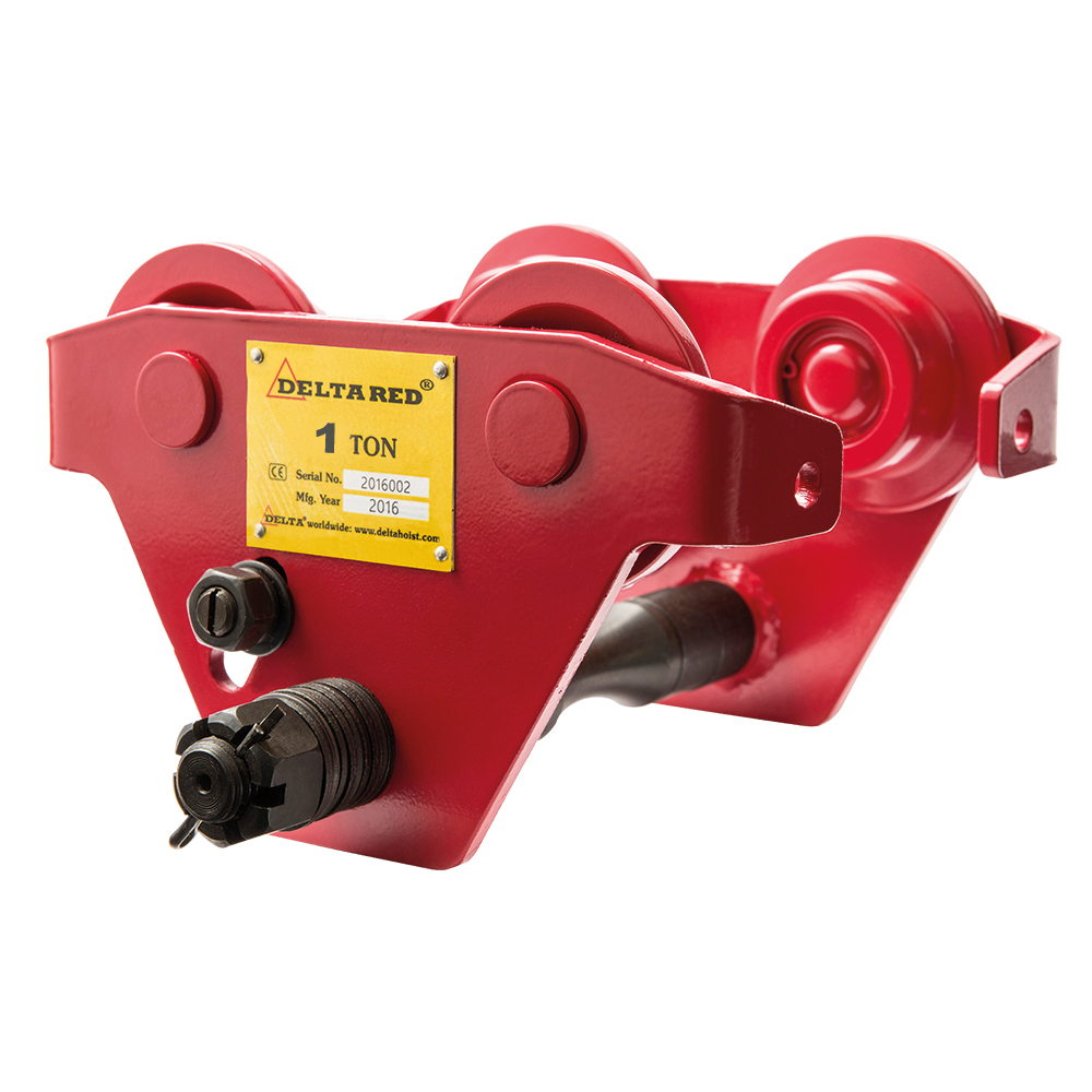 DELTA RED Geared trolley - 1 ton - 6 meter operating height