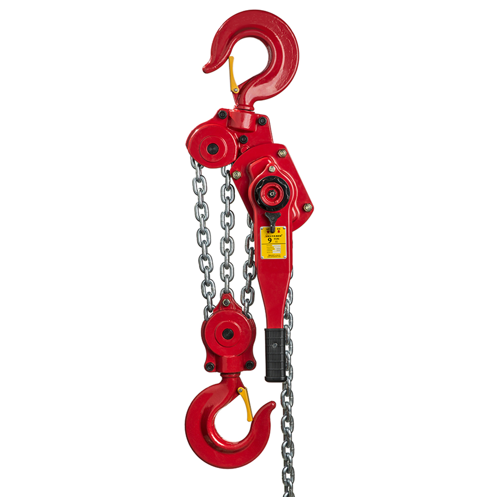 DELTA RED – Premium lever hoist – 9 ton – with 1,5 meter hoisting height