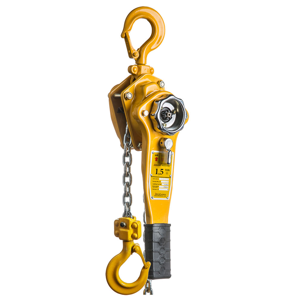 DELTA YELLOW – Lever hoist – 1,5 ton – with 3 meter hoisting height