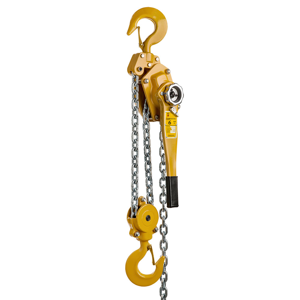 DELTA YELLOW – Lever hoist – 6 ton – with 1,5 meter hoisting height