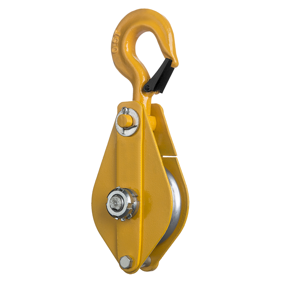 DELTA Snatch block with hook - 1 ton