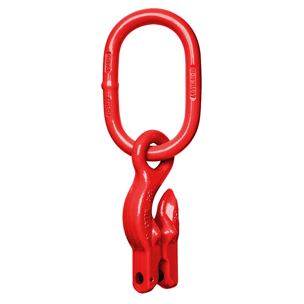 DELTALOCK Grade 80 - Master link with grab hook - 1,12 ton