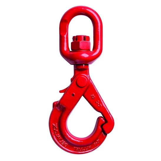 DELTALOCK Grade 80 - Self-locking swivel hooks with grip - Swivel without load - 3,15 ton