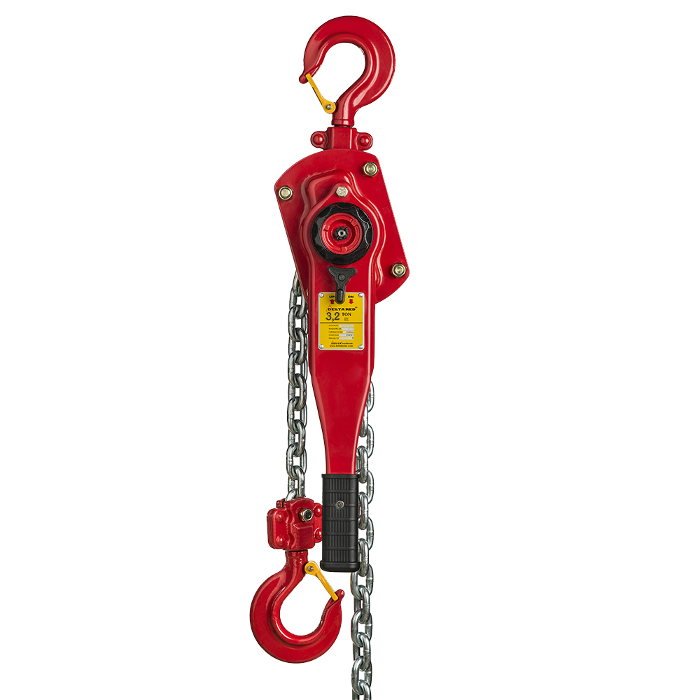 DELTA RED – Premium lever hoist – 3,2 ton – with overload protection