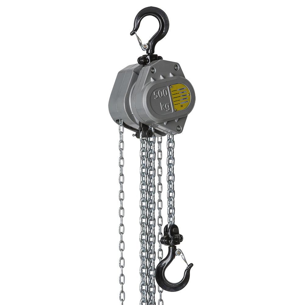 DELTA ALUM – Manual chain hoist – 0,5 ton – with 6 meter hoisting height