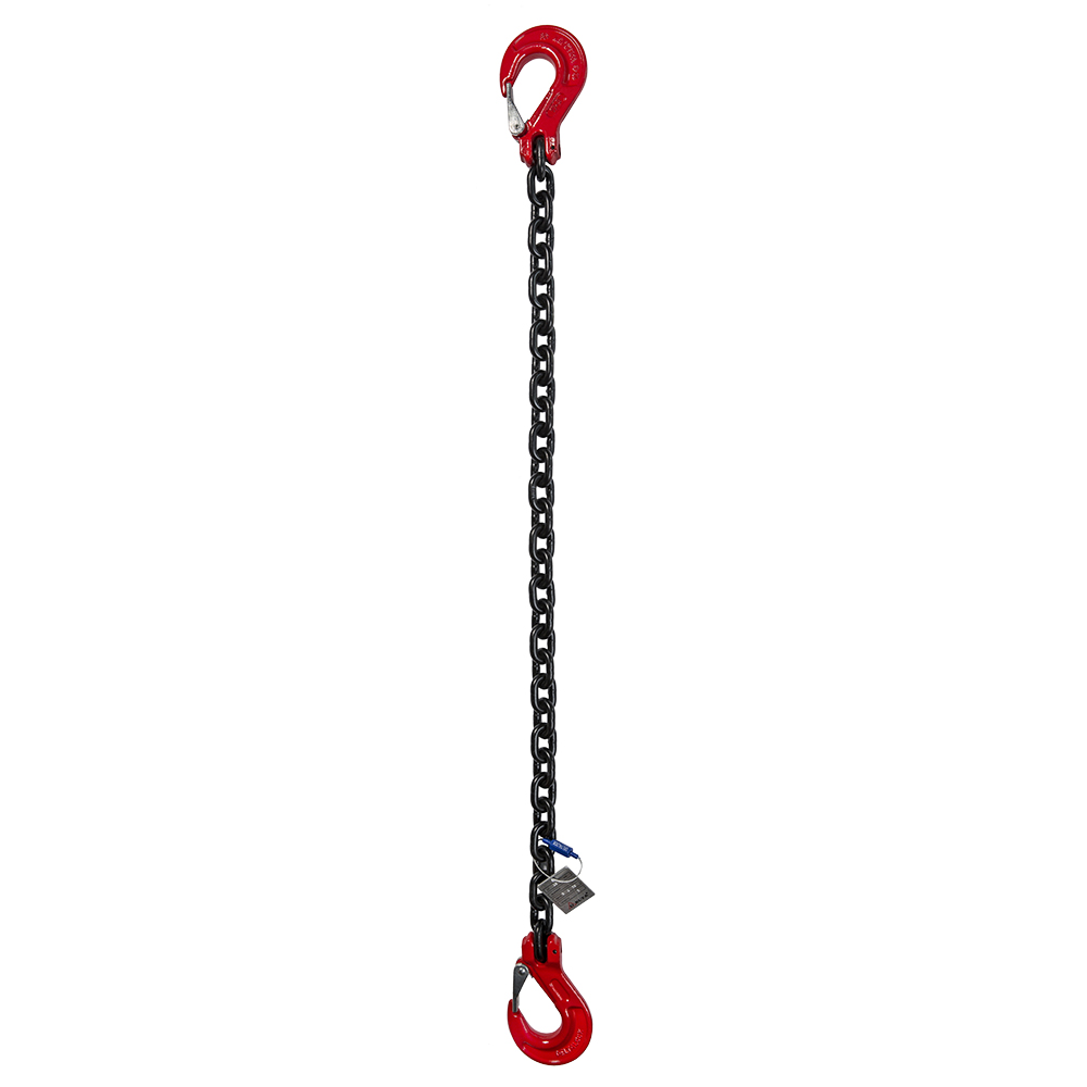 DELTALOCK Grade 100 – Lashing chain 10 mm x 3 meter – With grab hooks – LC 80 kN