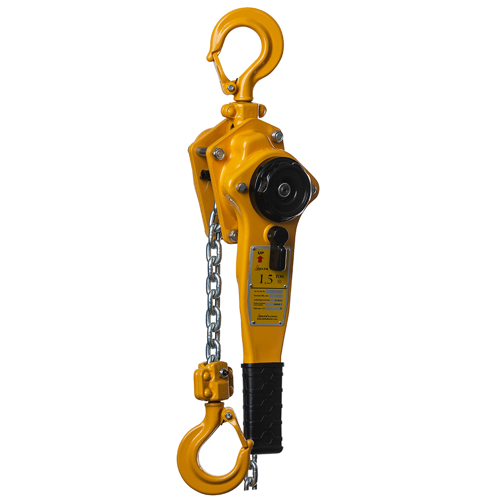 DELTA YELLOW – Lever hoist – 1,5 ton – with 1,5 meter hoisting height