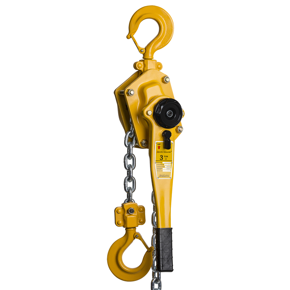 DELTA YELLOW – Lever hoist – 3 ton – with 1,5 meter hoisting height