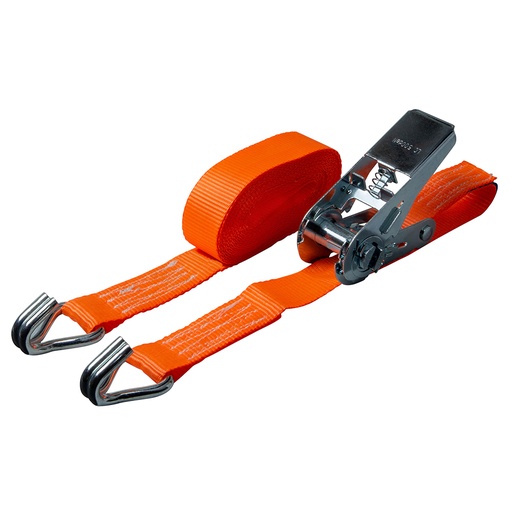 [CO.SB.025.03.2.OR] DELTASLING – Ratchet tie down – 25 mm x 3 meter – 500 daN – Orange