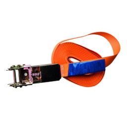 [CO.SR.025.10.OR] DELTASLING – Lashing belt with ratchet – 25 mm x 10 meter – 500 daN – Orange