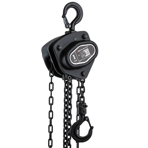 [DB.0.06401006] DELTA BLACK – Manual chain hoist – 1 ton – with 6 meter hoisting height
