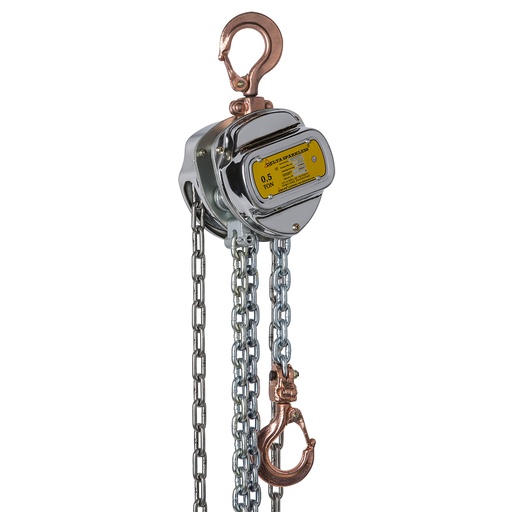 [DC.0.06600500] DELTA SPARKLESS – Sparkproof manual chain hoist – 0,5 ton – ATEX Zone 2