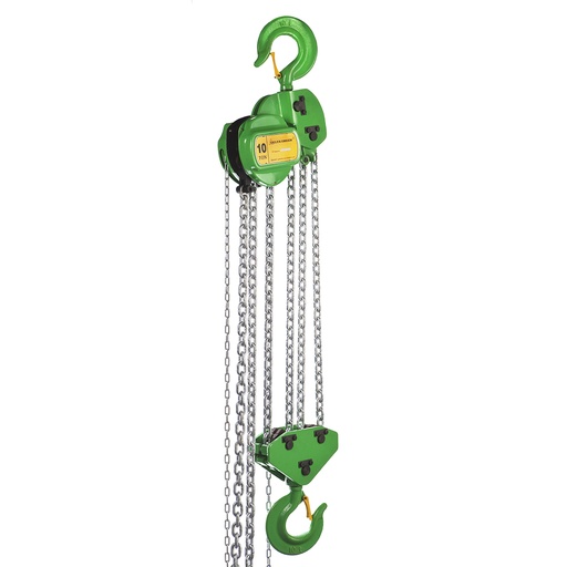 [DC.0.08110003] DELTA GREEN – Stirnradkettenzug – 10 ton – mit 3 Meter Hubhöhe
