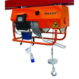 [DI.0.DM.300] DELTA Electric winch DM – 230V – 0,3 ton – with 23 meter hoisting height – single speed 