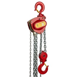 [DR.0.04405000.OP] DELTA RED – Premium manual chain hoist with overload protection – 5 ton 