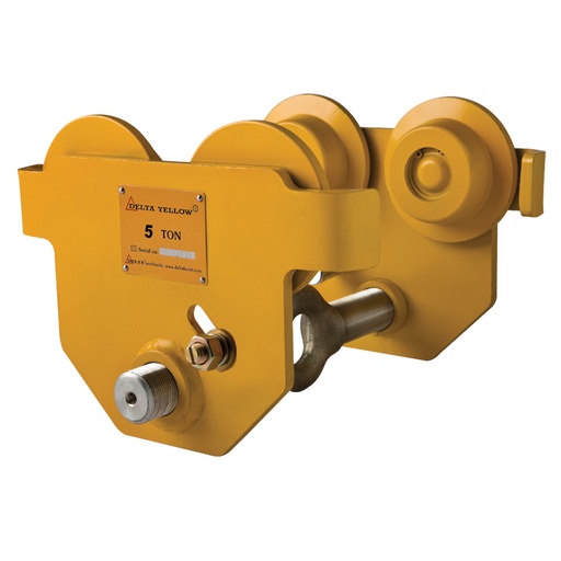 [DY.0.036005000] DELTA YELLOW Push trolley - 5 ton 