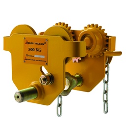 [DY.0.037000500.06] DELTA YELLOW Geared trolley - 0,5 ton - 6 meter operating height