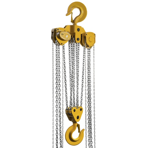 [DY.0.04420010] DELTA YELLOW – Manual chain hoist – 20 ton – with 10 meter hoisting height
