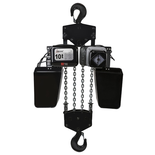 [SG.0.DTS.10001.03] DELTA Electric chain hoist DTS – 400V – 10 ton – with 3 meter hoisting height – single speed –4 chain falls