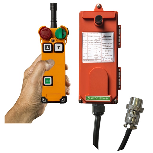 [SG.RC.0201] DELTACONTROL Funksteuerung für DELTA Kettenzug DTS/DMS – 2 Tasten auf/ab – 1 Geschwindigkeit