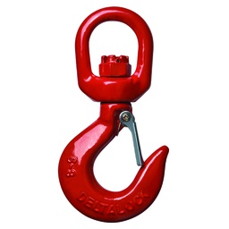 [YE.8.087.06] DELTALOCK Grade 80 - Swivel hook with cast latch - For rotating without load - 1,12 ton