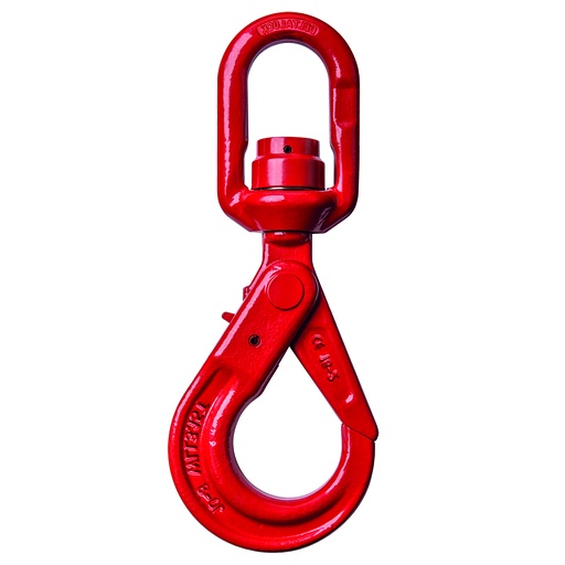 [YE.8.089.06] DELTALOCK Grade 80 - Swivel self-locking hook with bearing - Swivel with load - 1,12 ton