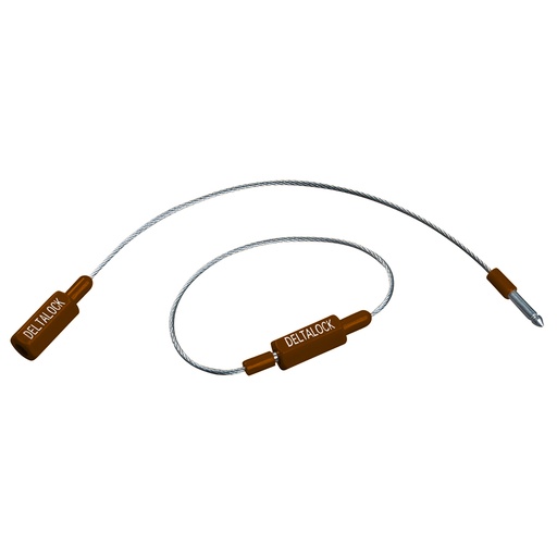 [YE.SRL.19.BRUIN] DELTALOCK - Selflocking rope - 19 cm Brown