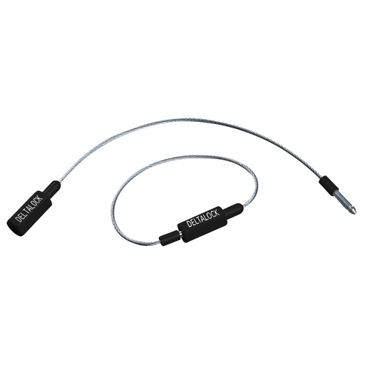 [YE.SRL.19.ZWART] DELTALOCK - Cordon autobloquant Cable - 19 cm Noir