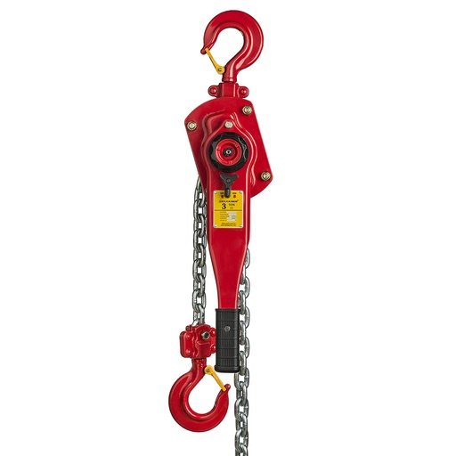 [DR.0.0551603] DELTA RED - Premium rateltakel - 1,6 ton - met 3 meter hijshoogte