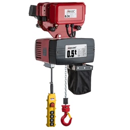 [DH.0.DED.00503.06] DELTA Electric chain hoist with electric trolley DED – 400V – 0,5 ton – with 6 meter hoisting height  – double speed – 1 chain fall