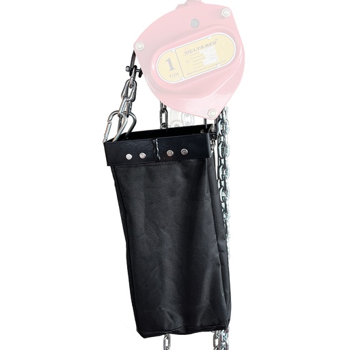 [DB.1.06402000.CB.12] DELTA RED/ YELLOW Chain bag for manual chain hoist - 1,5 / 2 / 3ton - chain size 8X24 - 12 meter - chain (for 3 ton max 6 meter hoisting height)
