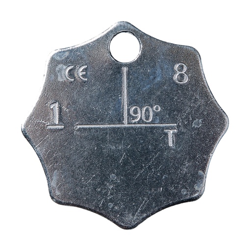 [YE.8.TAG.1] DELTALOCK ID Plaat voor voorloper - Grade 80