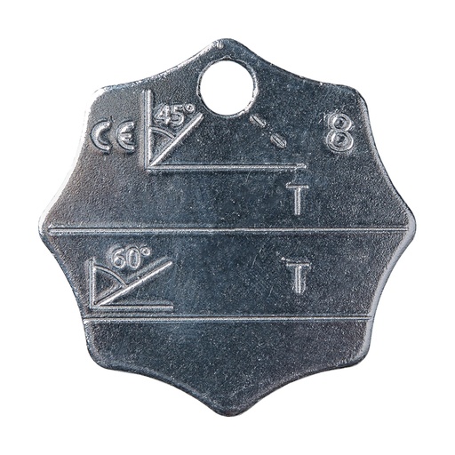 [YE.8.TAG.234] DELTALOCK ID Plaat voor 2-3-4 sprong - Grade 80 