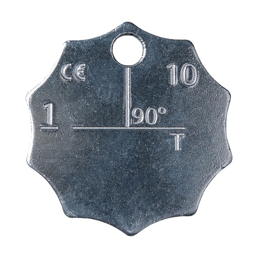 [YE.10.TAG.1] DELTALOCK ID Plaat voor voorloper - Grade 100 