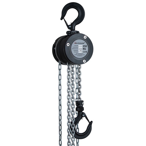 [SG.0.3600253] DELTA ALUM – Manual chain hoist 360° – 0,25 ton – with 3 meter hoisting height